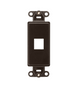 INSERT W/PLT 1-PORT BRN - 41641-B INSERT W/PLT 1-PORT BRN - 41641-B